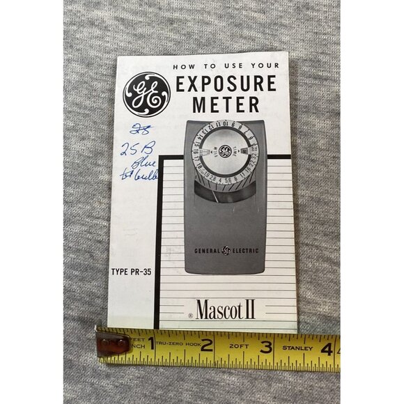 How to Use General Electric Mascot II Exposure Meter Instruction Book Paperback - Picture 6 of 6